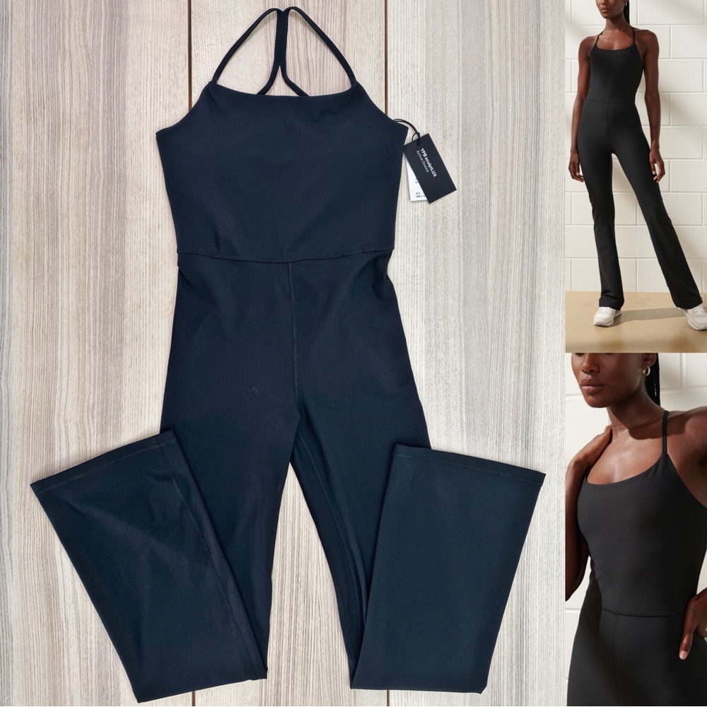 Abercrombie & Fitch Black Strappy Jumpsuit Romper
